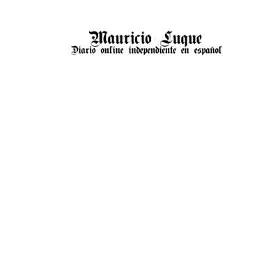 Mauricio Luque diario online independiente en español